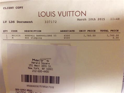 louis vuitton bag receipt comes in|authentic louis vuitton receipt.